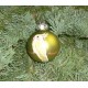 Weihnachtskugel "Nymphie" - 6 cm  - gelb-grün, matt